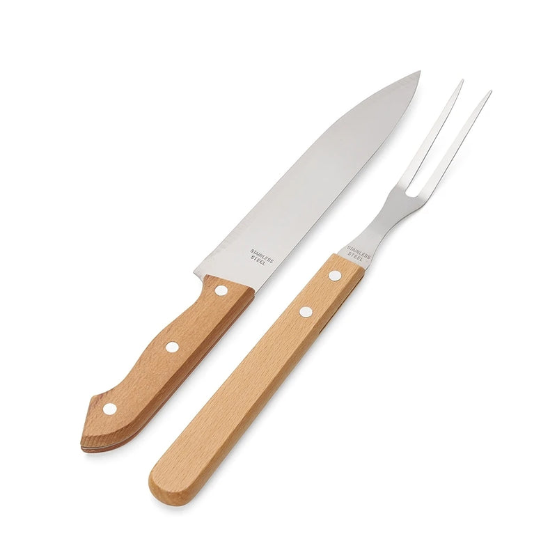 Kit Churrasco com Faca e Garfo – Perfeito para Cortes Precisos na Grelha!