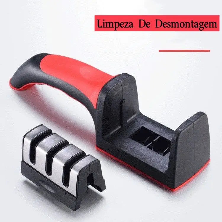 Amolador Afiador De Afiar Profissional Facas Tesouras Garfos Cozinha Gourmet Churrasco