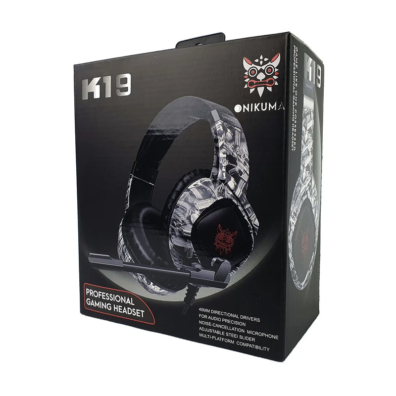Onikuma Profissional Gamer Headset, K19 Camuflado Marca