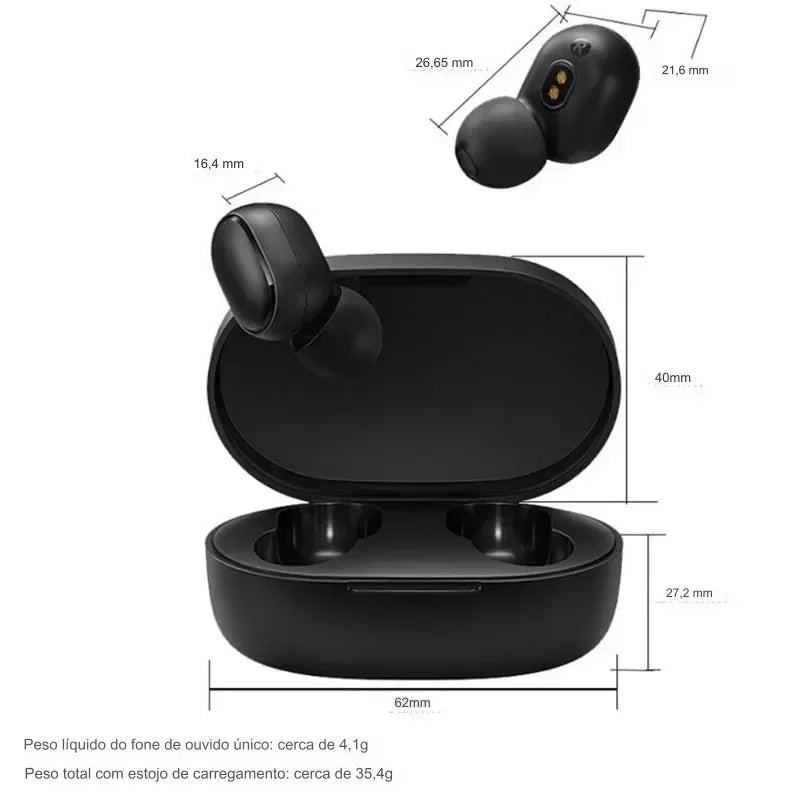 Fones de Ouvido Bluetooth Airdots – Liberdade sem Fios, Som com Qualidade!