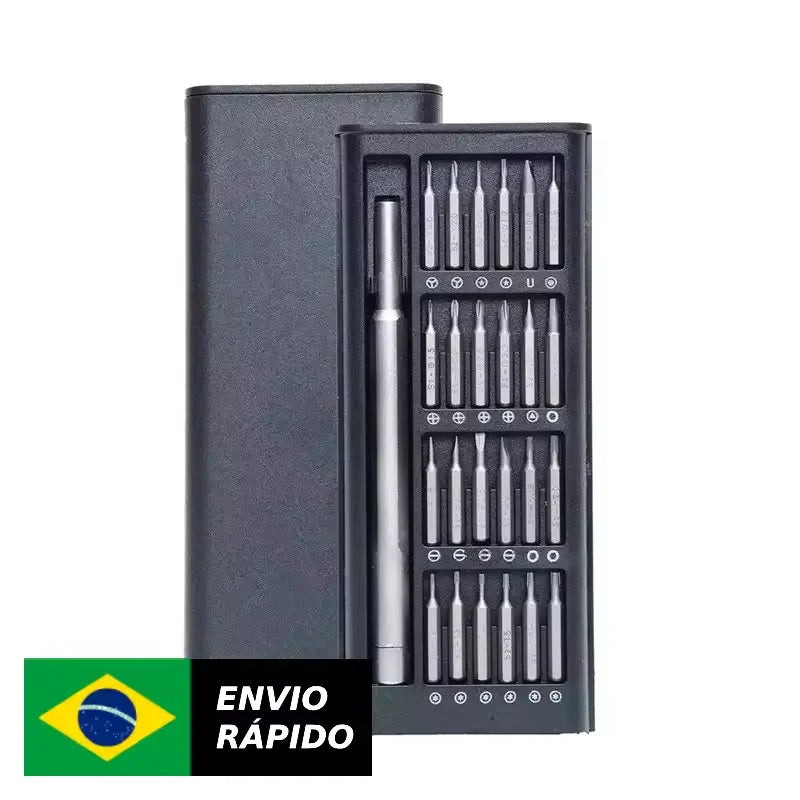 Conjunto de chave de fenda de precisão 28 em 1, chave de fenda magnética profissional , kit de ferramentas manuais para reparo p