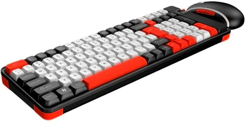 Kit Teclado Mouse Gamer Knup Colorido BT Wireless 2.4 Knup TE-129 USB Tipo C Computador Celular Smartphones Conexão Para Jogos