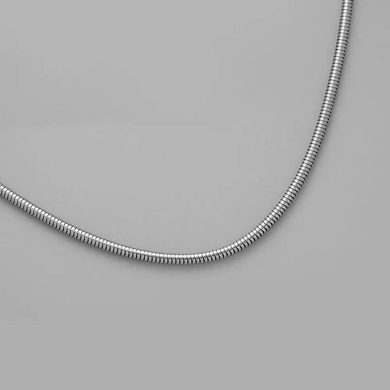 Corrente Unisex Rabo de Rato – Aço Inoxidável Premium 2mm